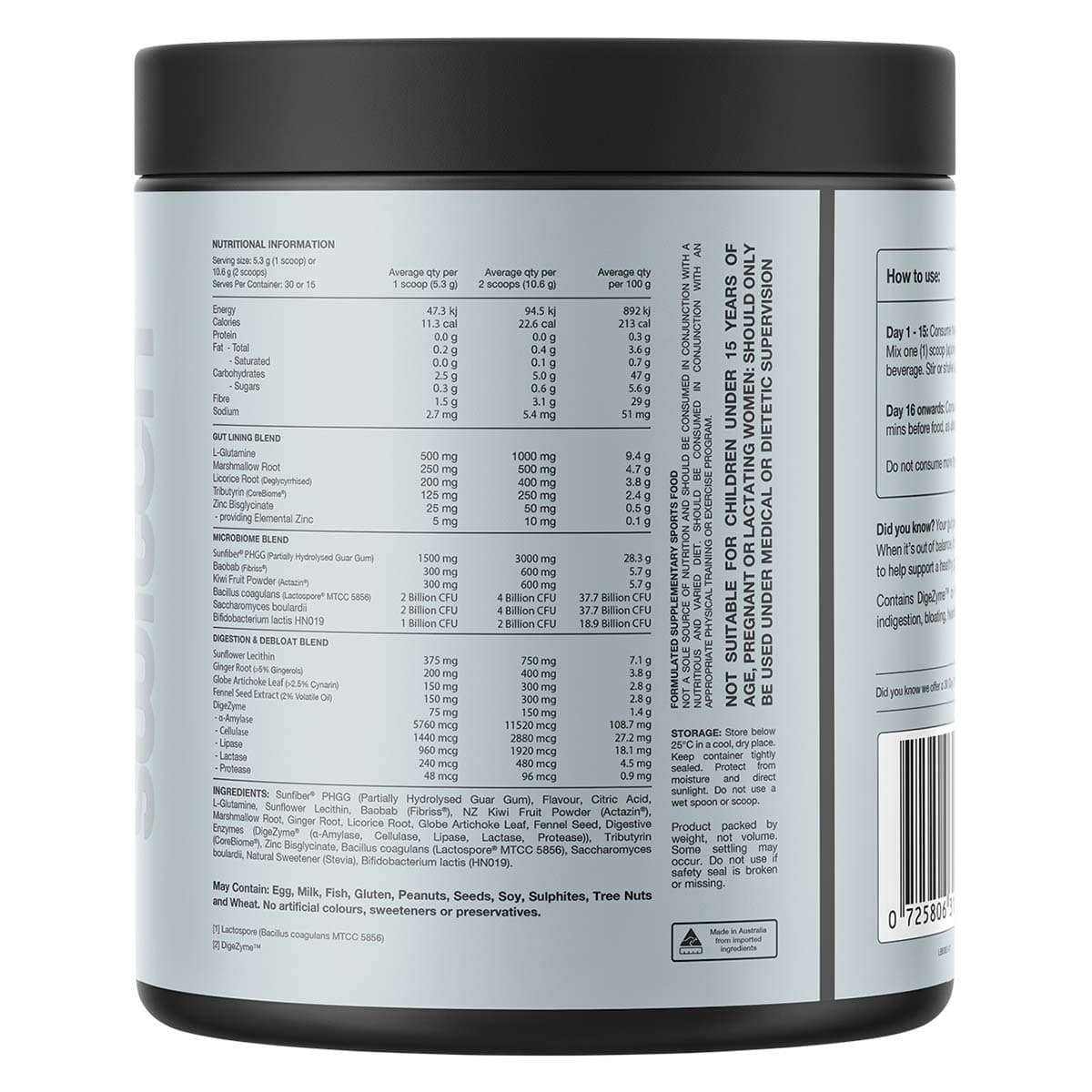 Thumbnail Switch Nutrition Gut Restore Natural Powder 159g