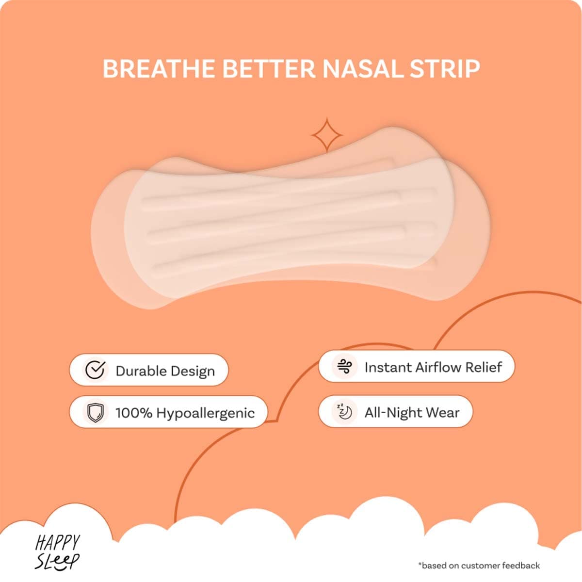 Thumbnail Happy Sleep Nasal Strips Clear 30 Pack