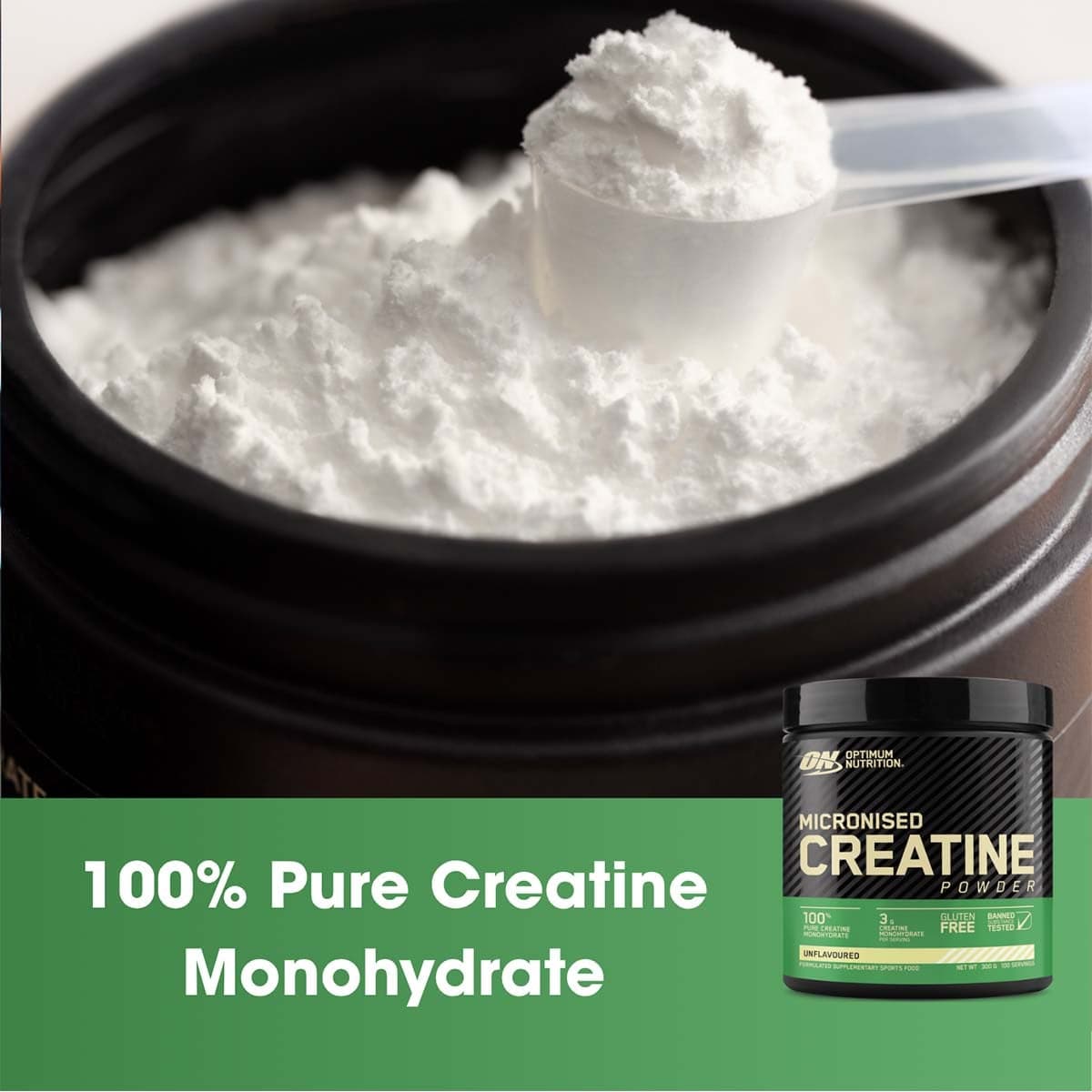 Thumbnail Optimum Nutrition Micronized Creatine Monohydrate Powder Unflavoured 300g
