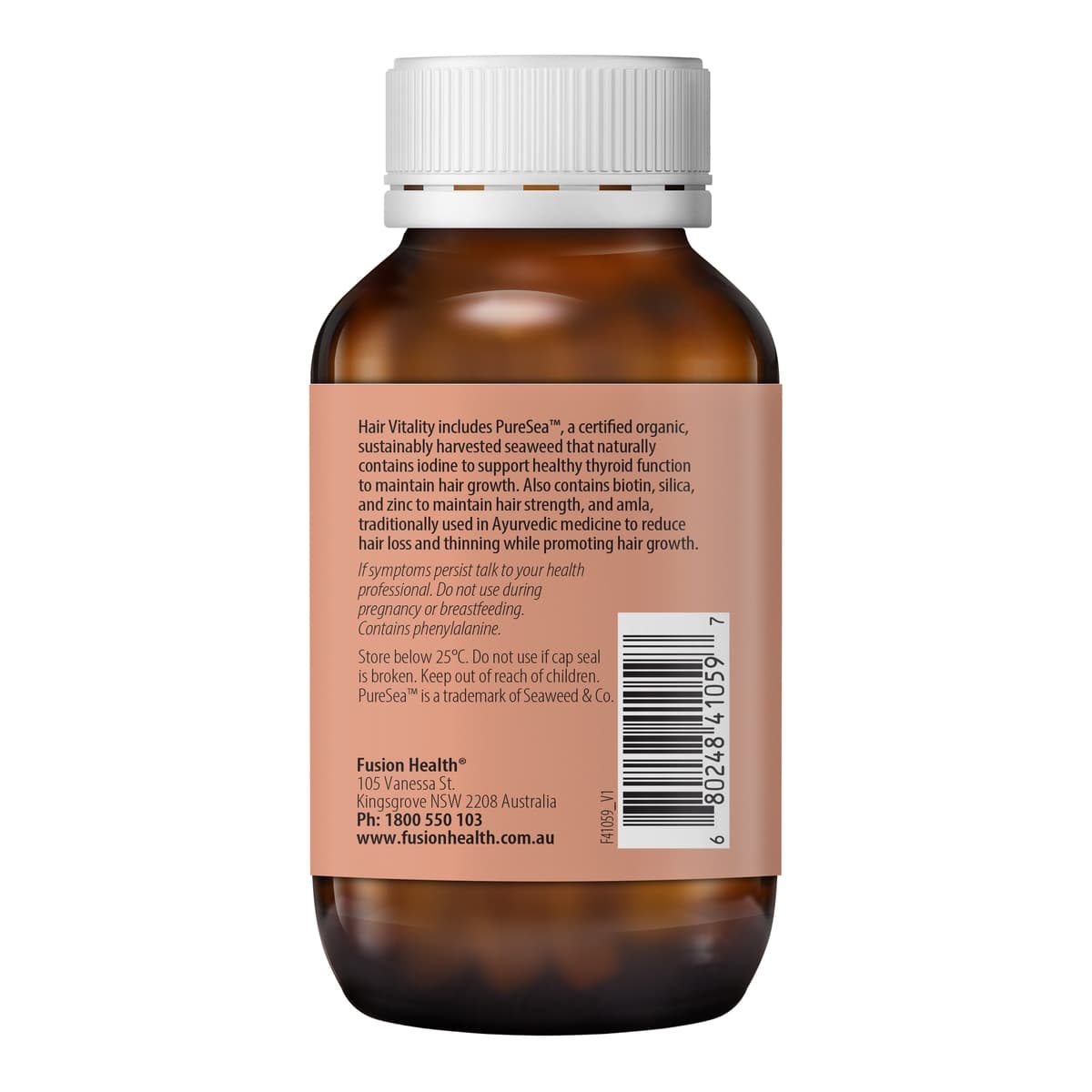 Thumbnail Fusion Health Hair Vitality 60 Tablets
