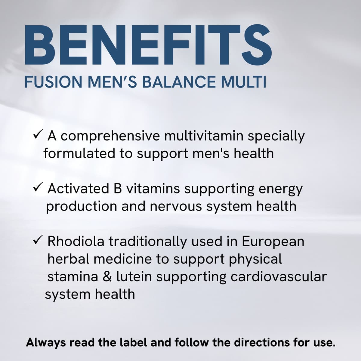 Thumbnail Fusion Health Mens Balance Multivitamin 60 Tablets