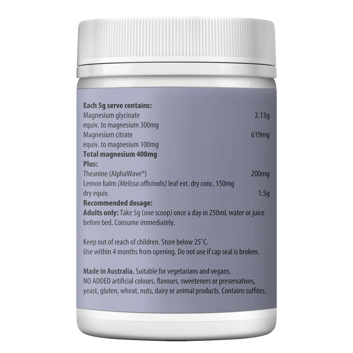 Thumbnail Fusion Health Magnesium Sleep Calm Mind Lemon Myrtle Powder 150g