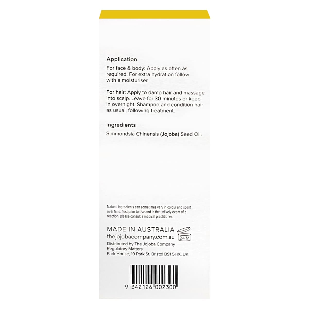 Thumbnail The Jojoba Company Australian Jojoba Oil 85ml