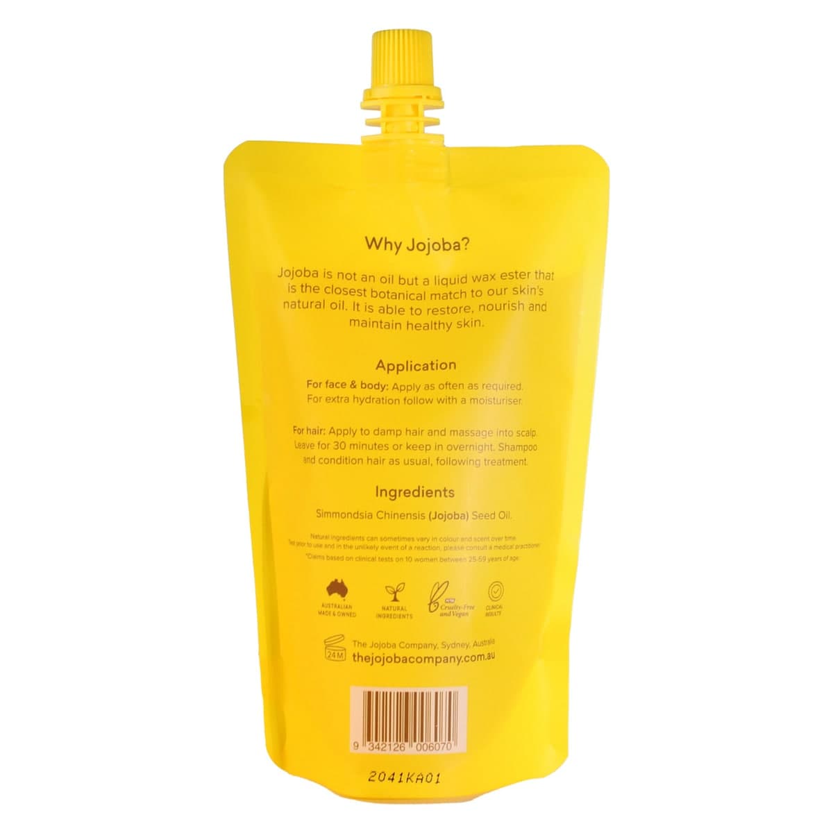 Thumbnail The Jojoba Company Australian Jojoba Refill Pouch 200ml