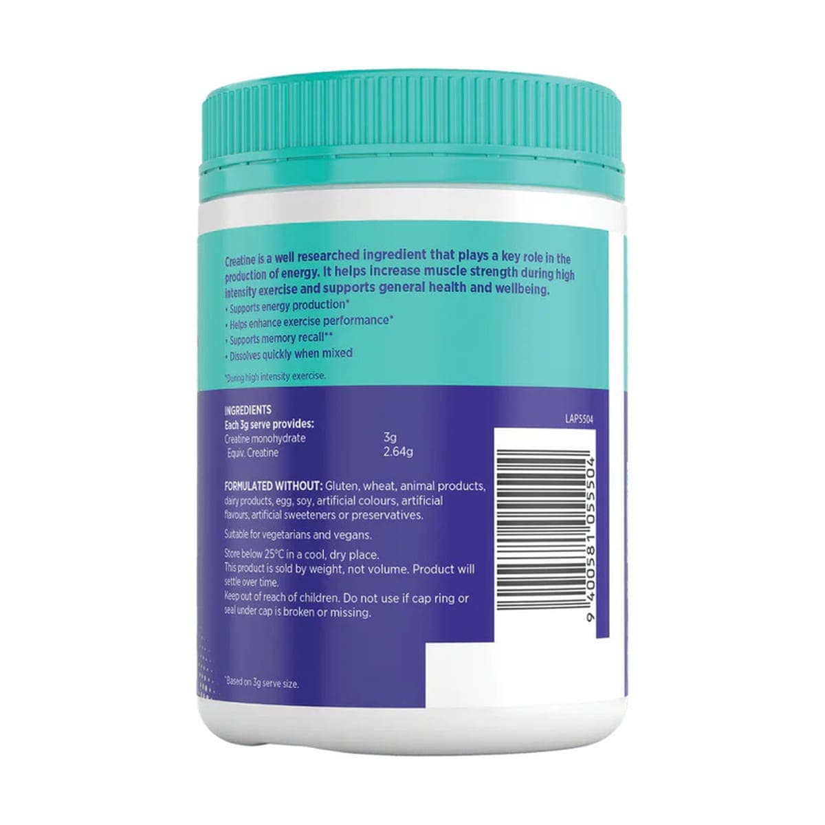 Thumbnail Athena Daily Creatine Unflavoured 270g