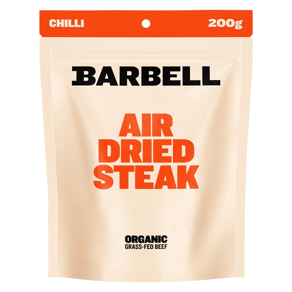 Thumbnail Barbell Organic Grass-Fed Air Dried Steak Chilli Biltong 200g