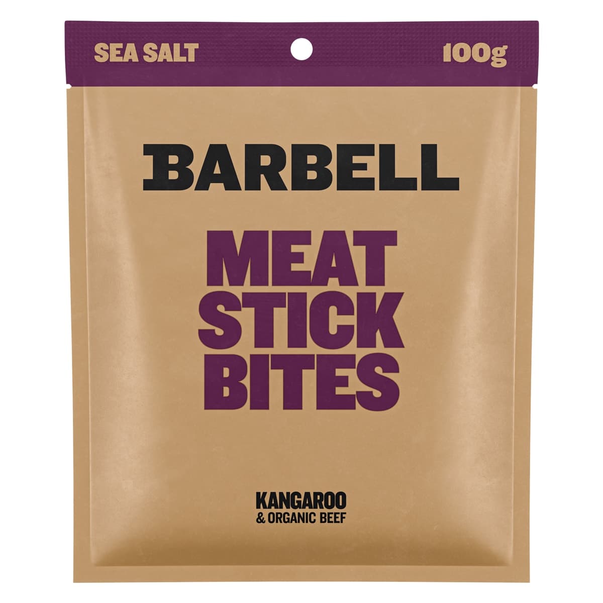 Thumbnail Barbell Kangaroo & Organic Beef Meat Stick Bites Sea Salt 100g