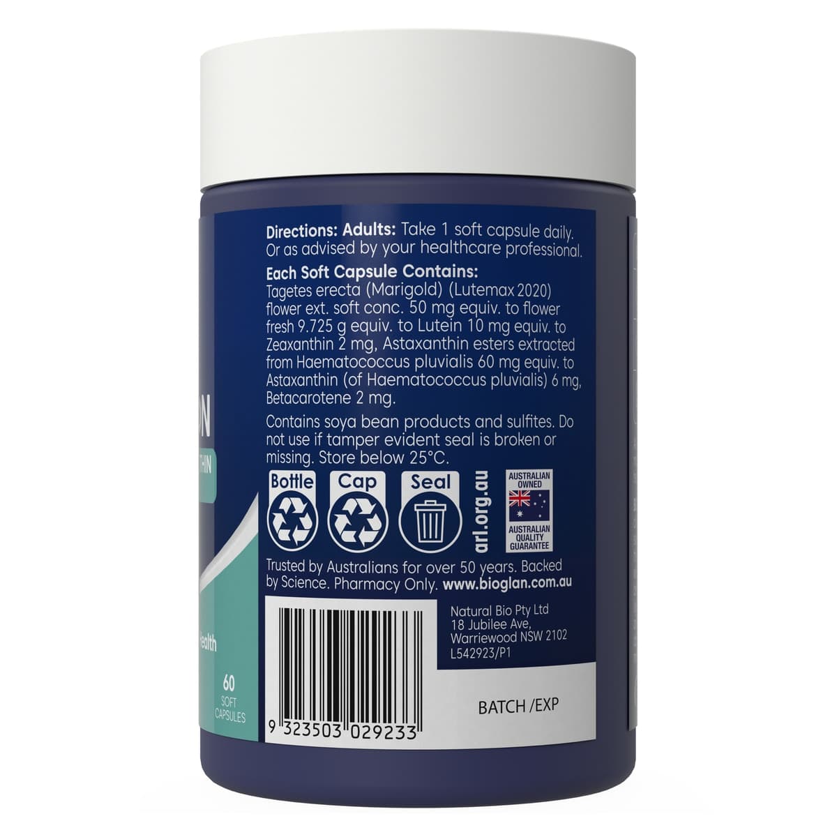 Thumbnail Bioglan Healthy Eyes & Vision 60 Capsules