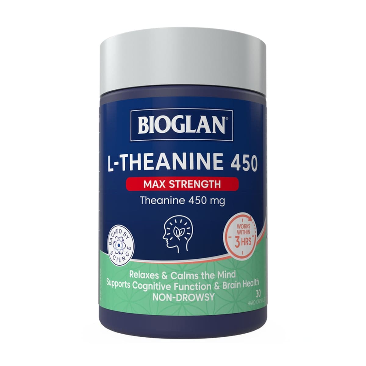 Thumbnail Bioglan L-Theanine 450 Max Strength 30 Capsules