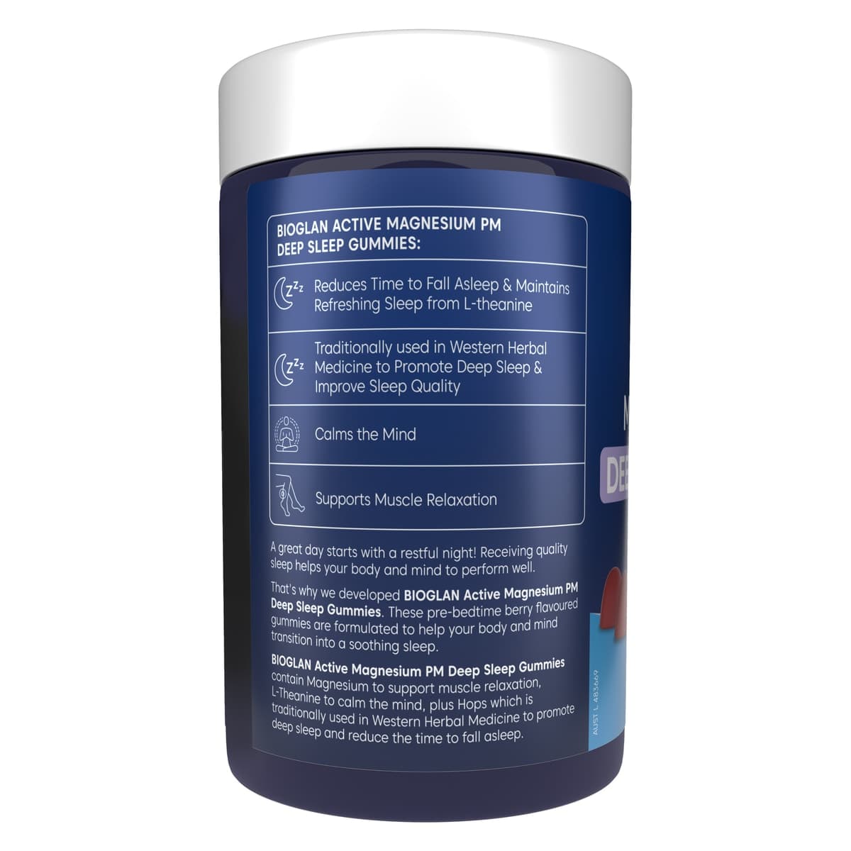 Thumbnail Bioglan Active Magnesium PM Deep Sleep Gummies 90 Pack