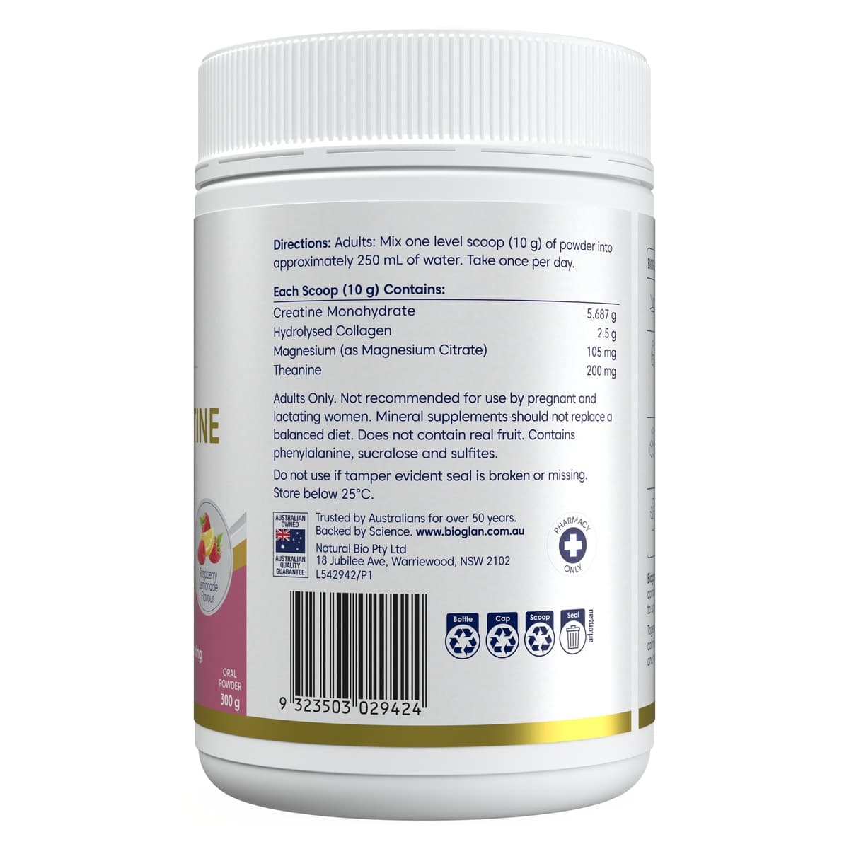 Thumbnail Bioglan Platinum Collagen + Creatine 300g