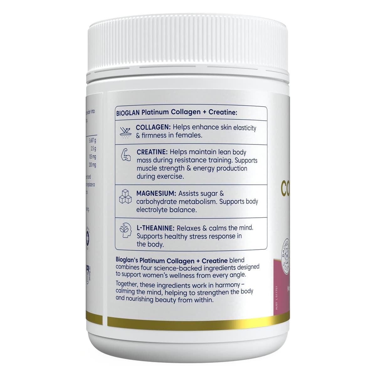 Thumbnail Bioglan Platinum Collagen + Creatine 300g