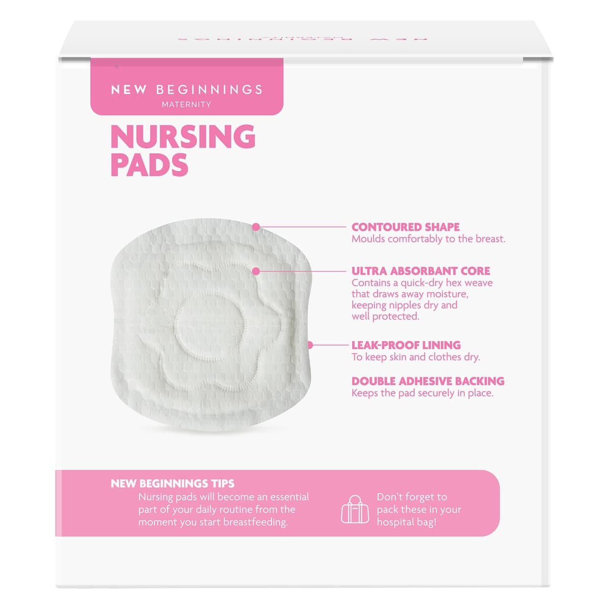 Thumbnail New Beginnings Regular Nursing Pads 40 Pack