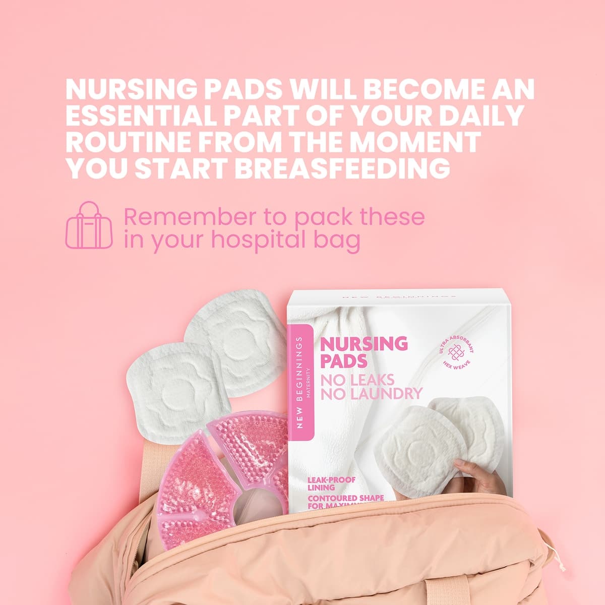 Thumbnail New Beginnings Regular Nursing Pads 40 Pack