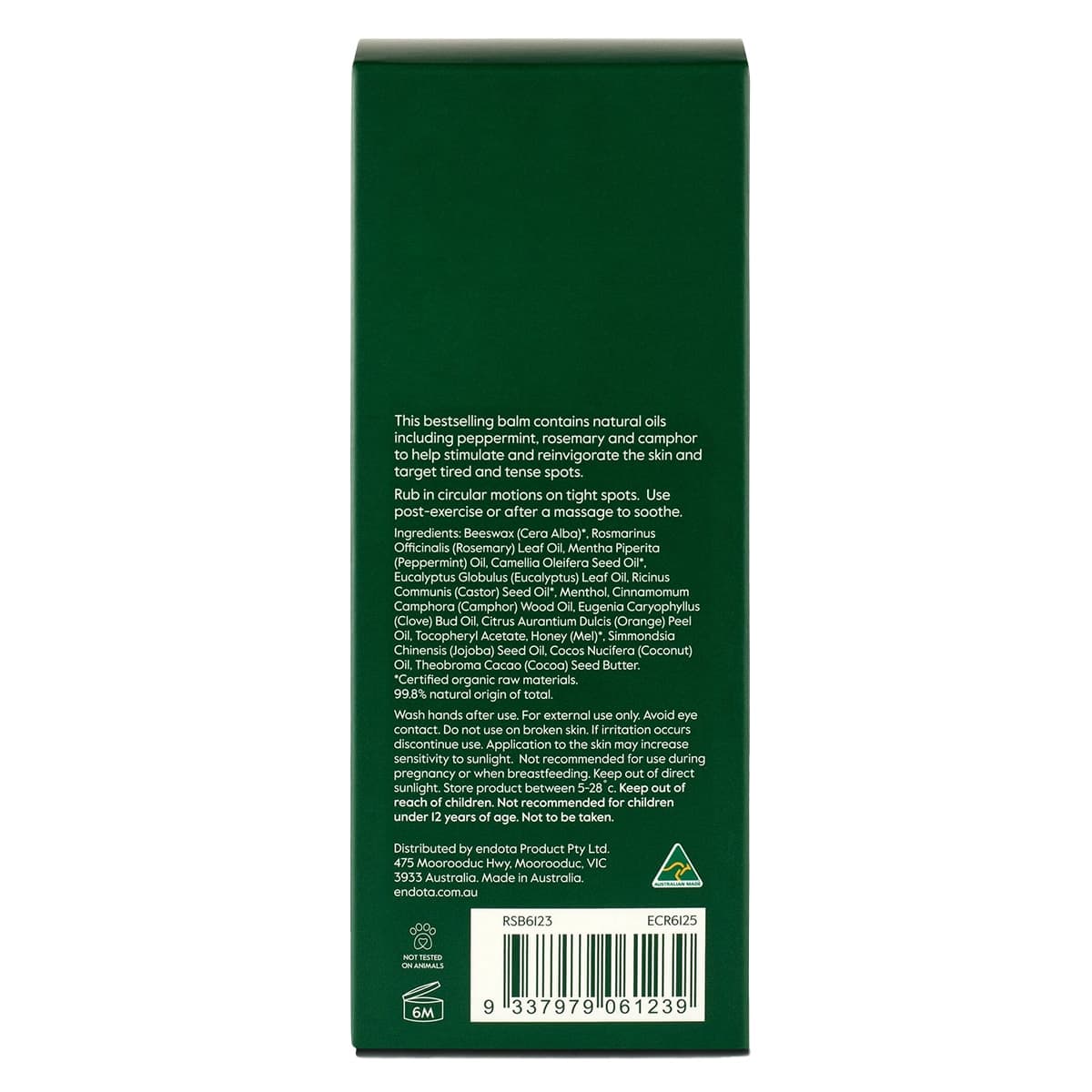 Thumbnail Endota Clove & Mint Recovery Balm 100ml
