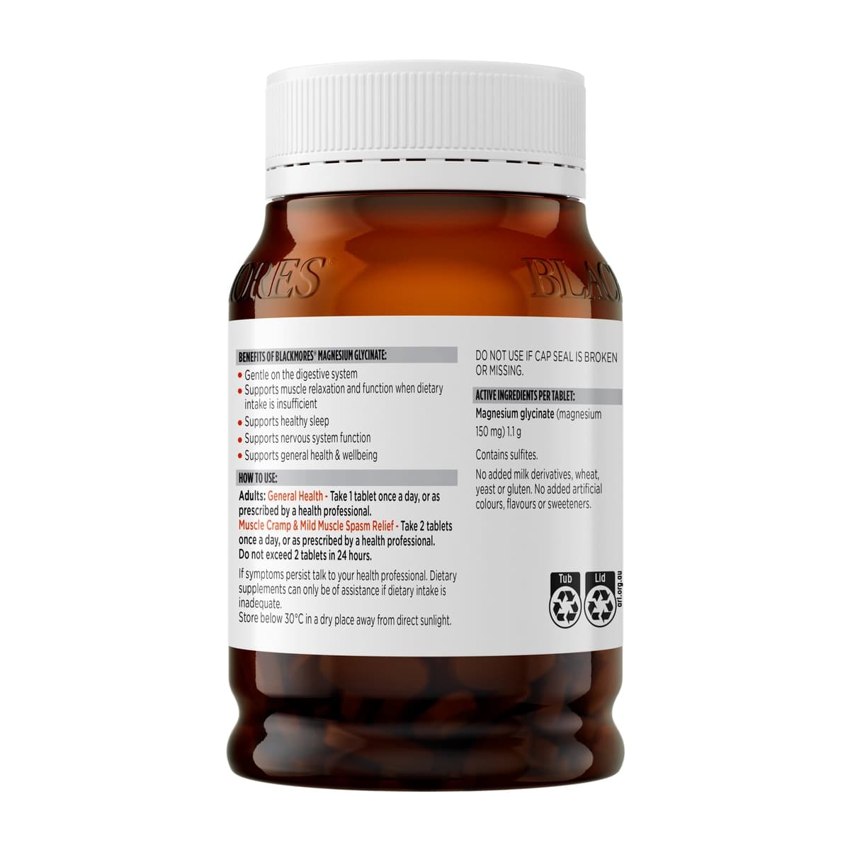 Thumbnail Blackmores Magnesium Glycinate 200 Tablets