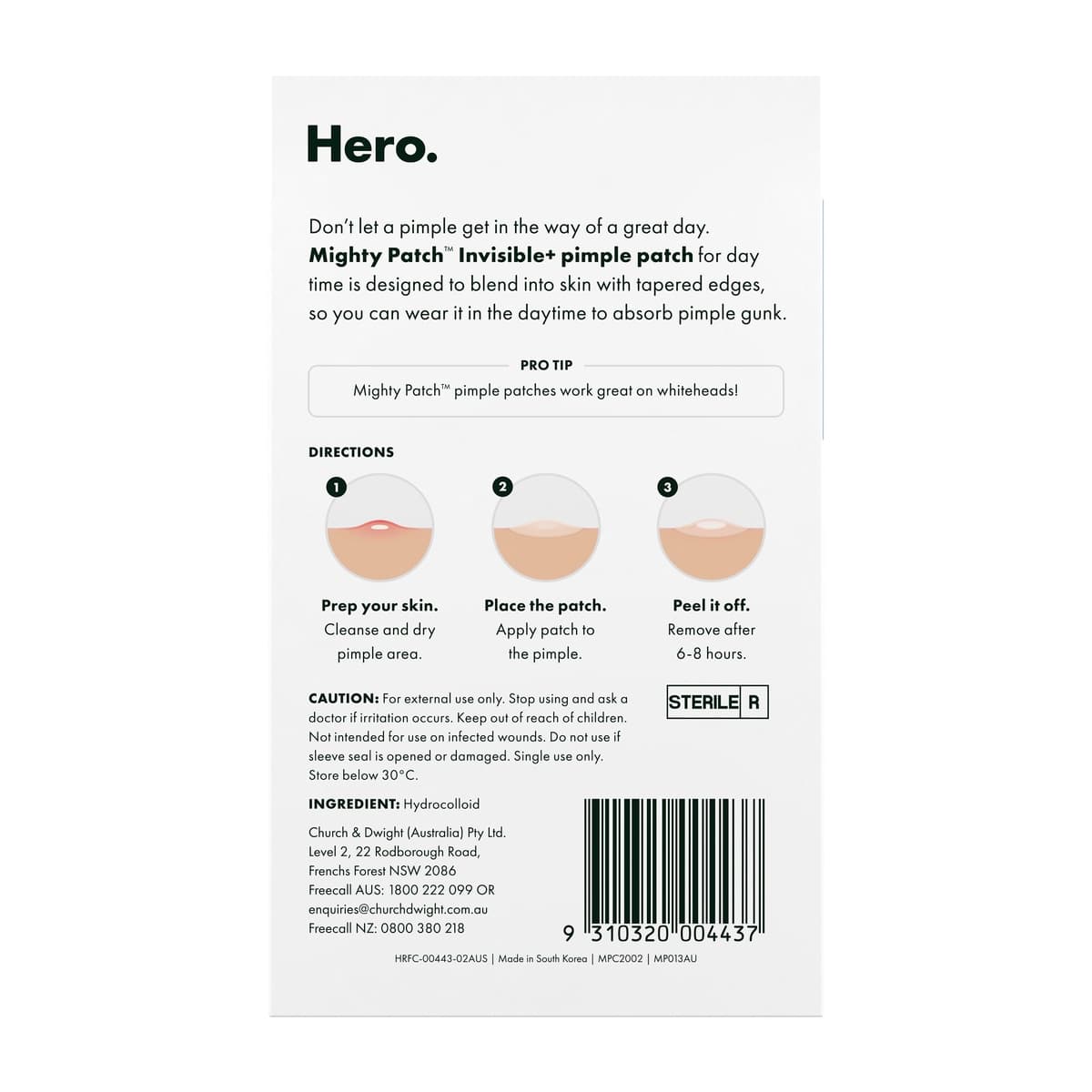 Thumbnail Hero Mighty Patch Invisible+ Hydrocolloid Pimple Patches 24 Pack