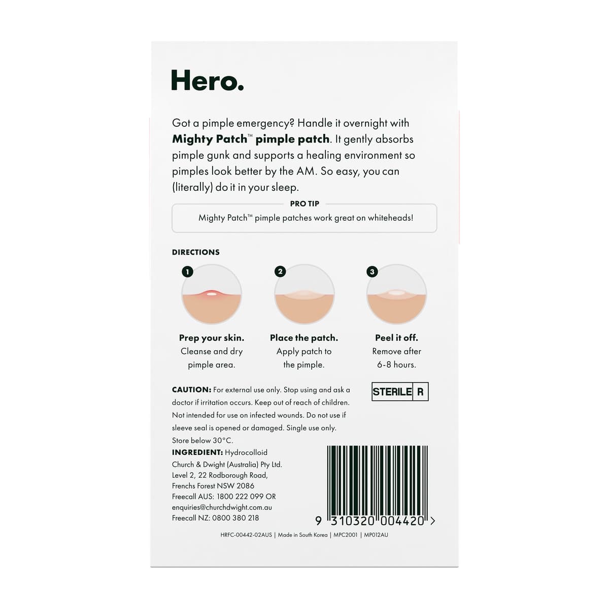 Thumbnail Hero Mighty Patch Original Hydrocolloid Pimple Patches 24 Pack