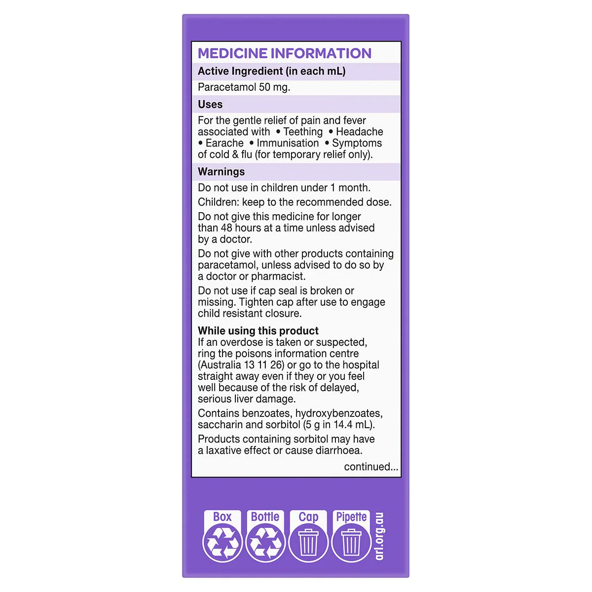 Thumbnail Dymadon for Babies 1 Month - 2 Years Blackcurrant 60ml