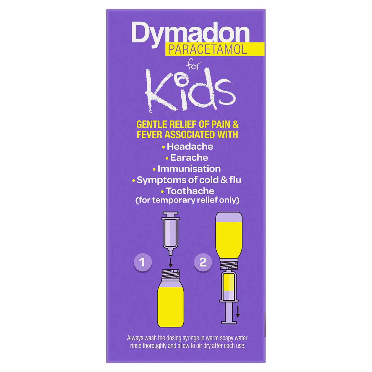 Thumbnail Dymadon for Kids 2-12 Years Pain & Fever Relief Blackcurrant 200ml