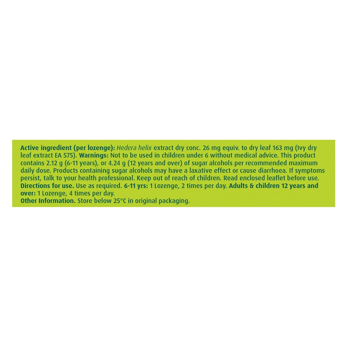 Thumbnail Prospan Chesty Cough Relief Lozenges 20 Pack