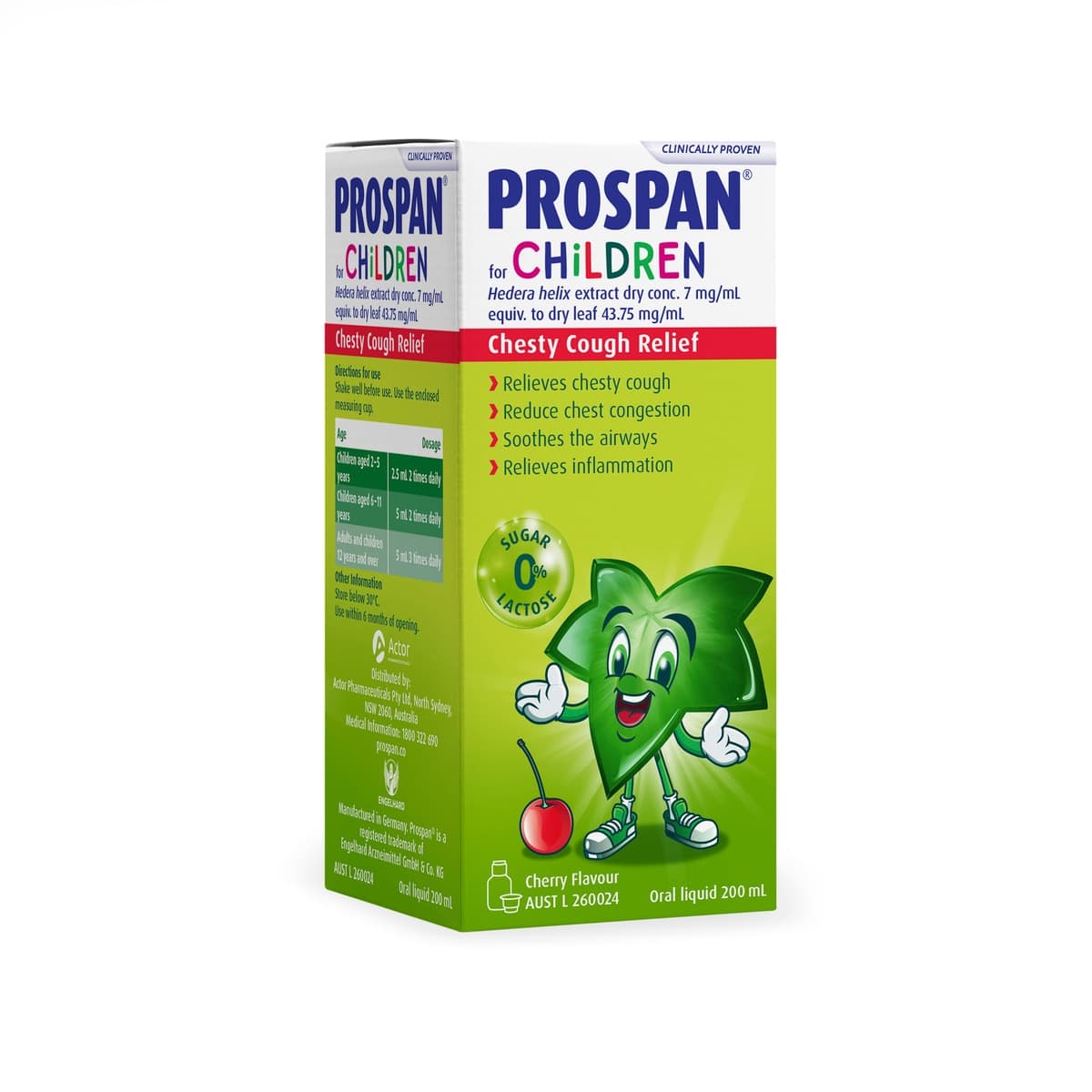 Thumbnail Prospan for Children Chesty Cough Syrup Relief Cherry 200ml
