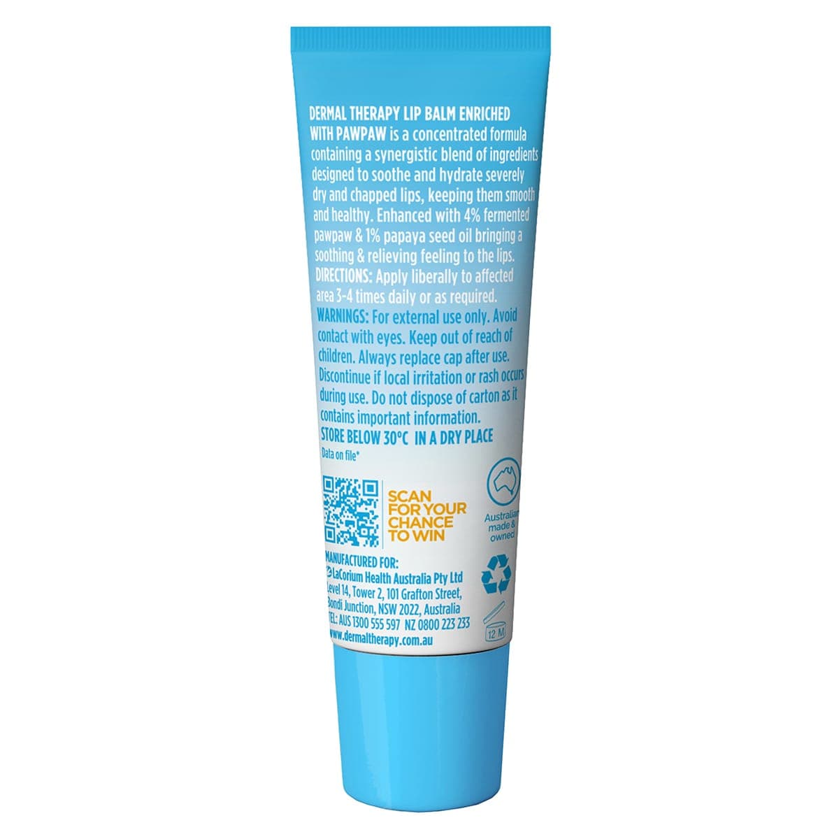 Thumbnail Dermal Therapy Lip Balm Paw Paw 10g
