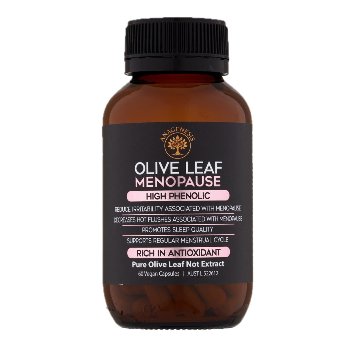 Thumbnail Anagenesis Olive Leaf + Menopause 60 Capsules