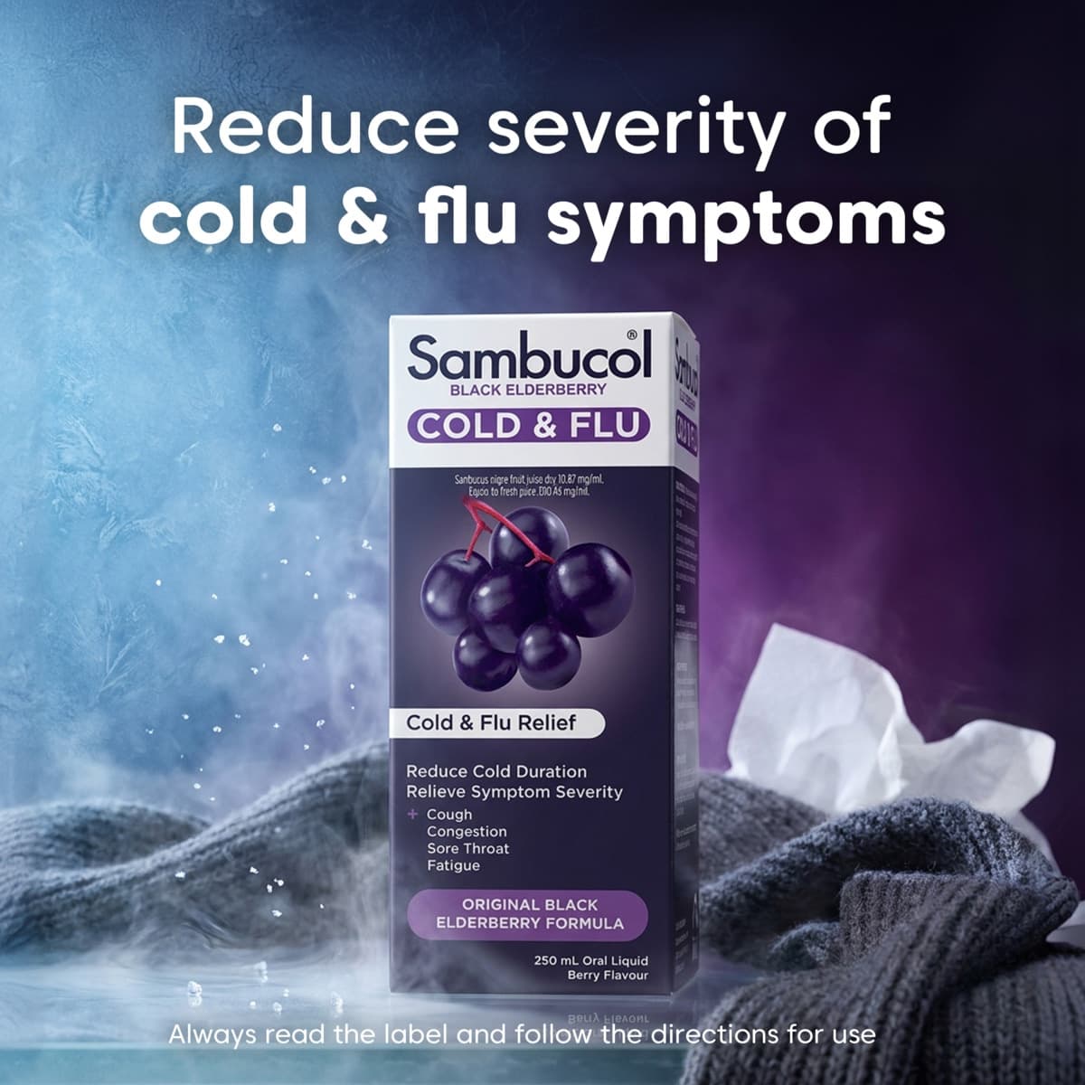 Thumbnail Sambucol Cold & Flu Relief Liquid 120ml