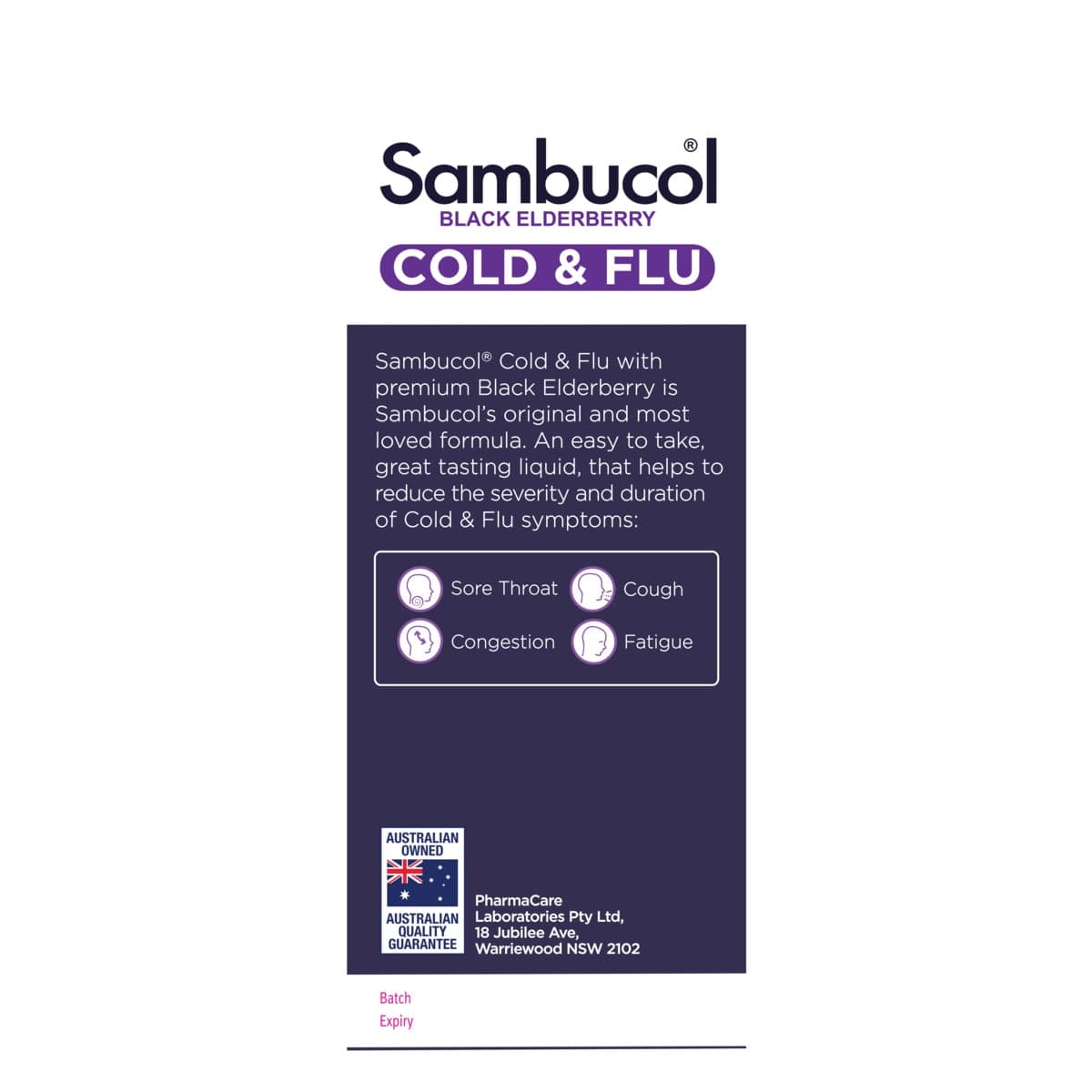 Thumbnail Sambucol Cold & Flu Relief Liquid 250ml