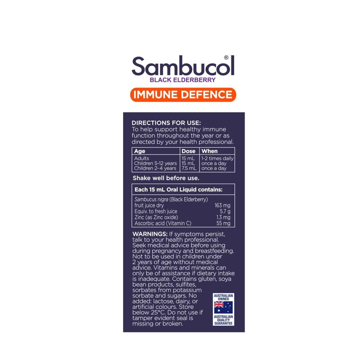 Thumbnail Sambucol Immune Defence Forte Liquid 250ml