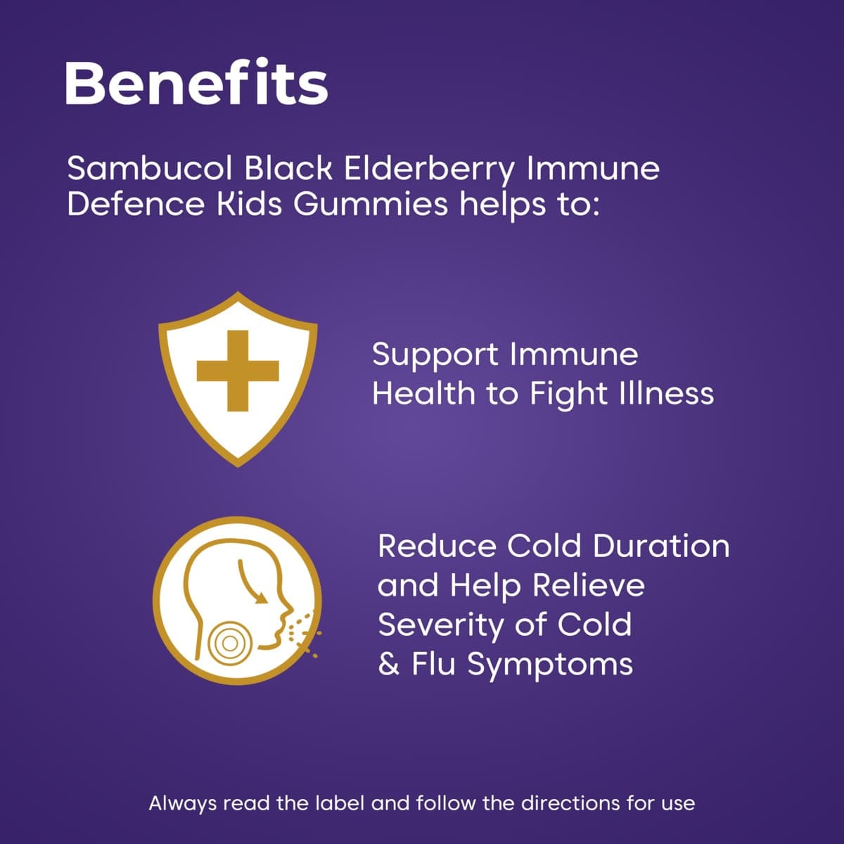 Thumbnail Sambucol Kids Immune Defence Gummies 50 Pack
