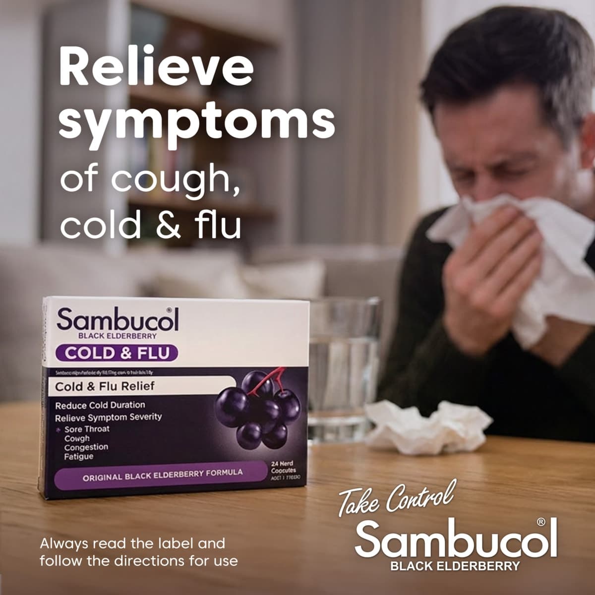 Thumbnail Sambucol Cold & Flu 24 Capsules