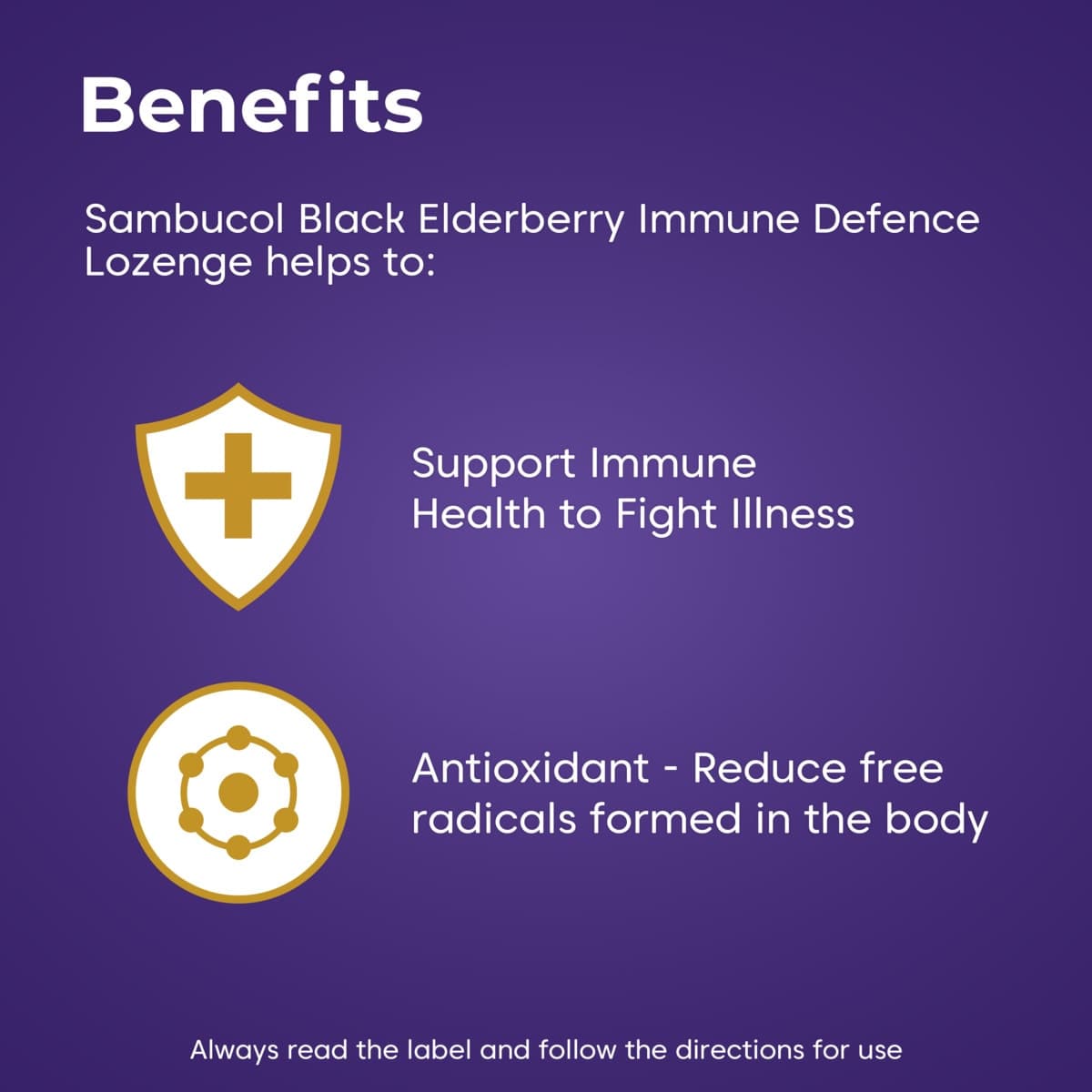 Thumbnail Sambucol Immune Defence Lozenges 20 Pack
