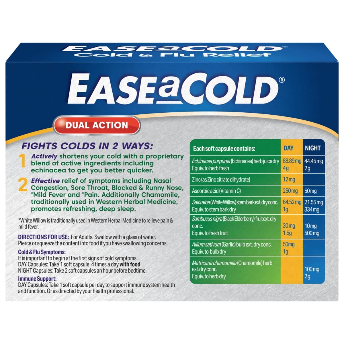 Thumbnail Ease a Cold Cold & Flu Day & Night 24 Capsules