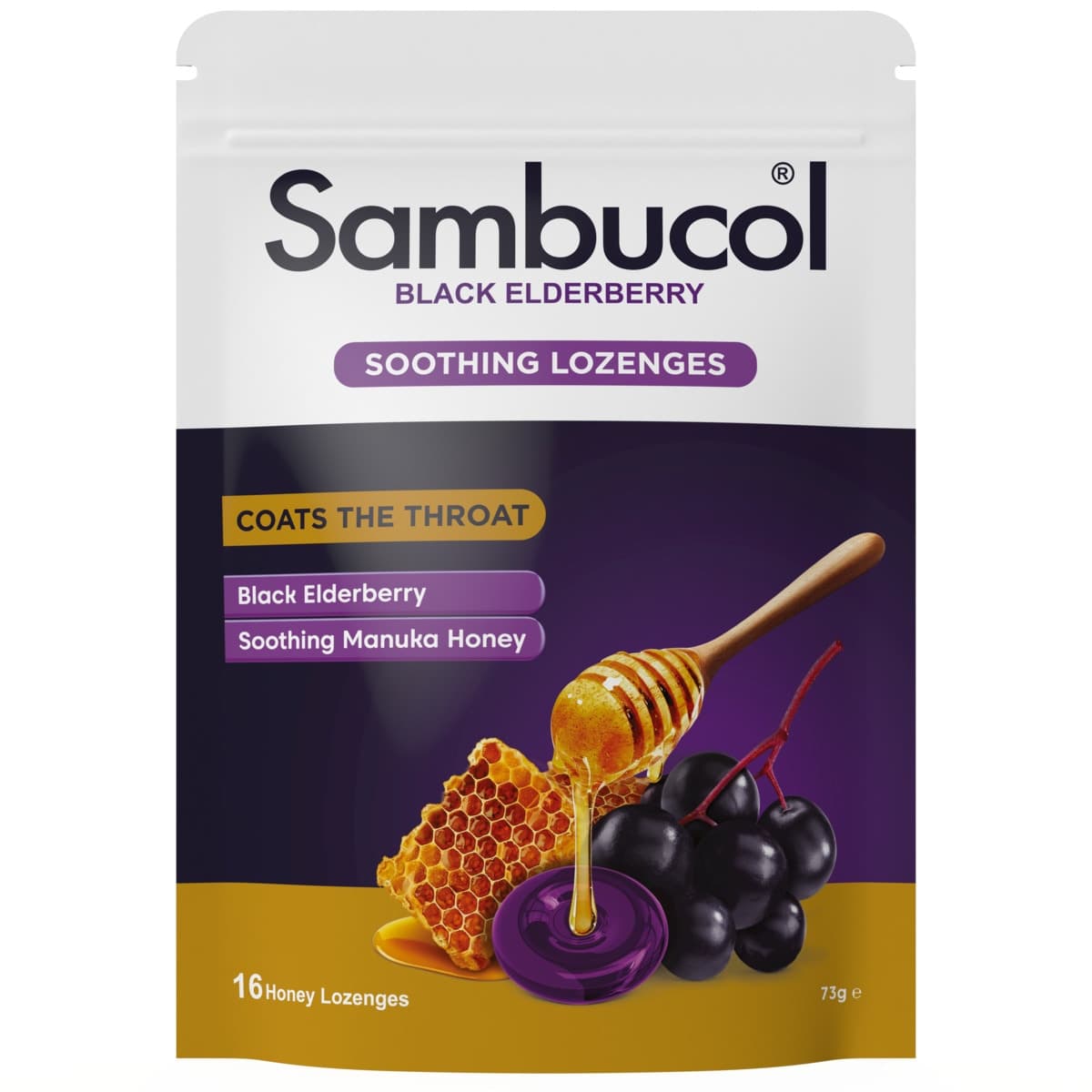 Sambucol Soothing Relief Throat Lozenges 16 Pack