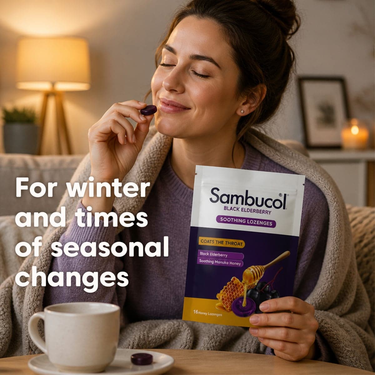 Thumbnail Sambucol Soothing Relief Throat Lozenges 16 Pack