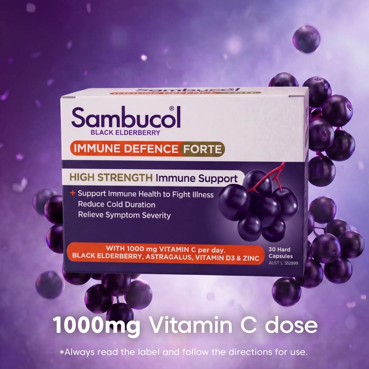 Thumbnail Sambucol Immune Defence Forte High Strength 30 Capsules