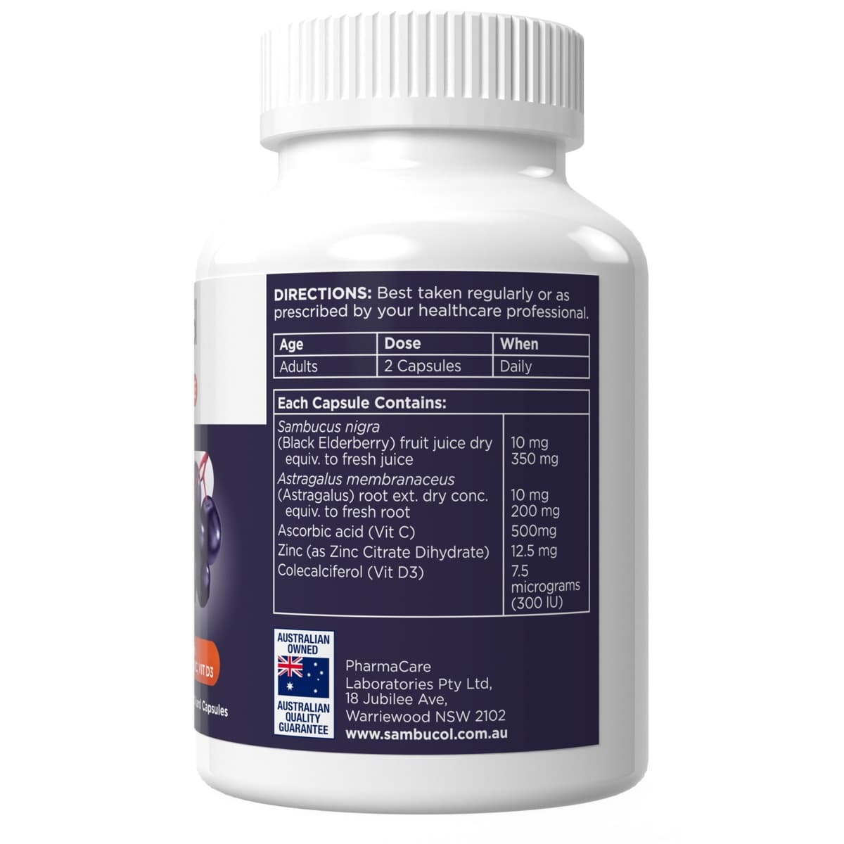 Thumbnail Sambucol Immune Defence Everyday Support 60 Capsules