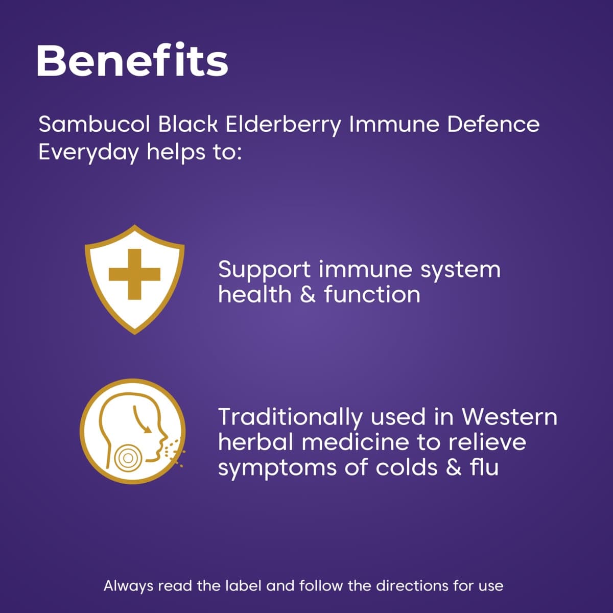 Thumbnail Sambucol Immune Defence Everyday Support 60 Capsules