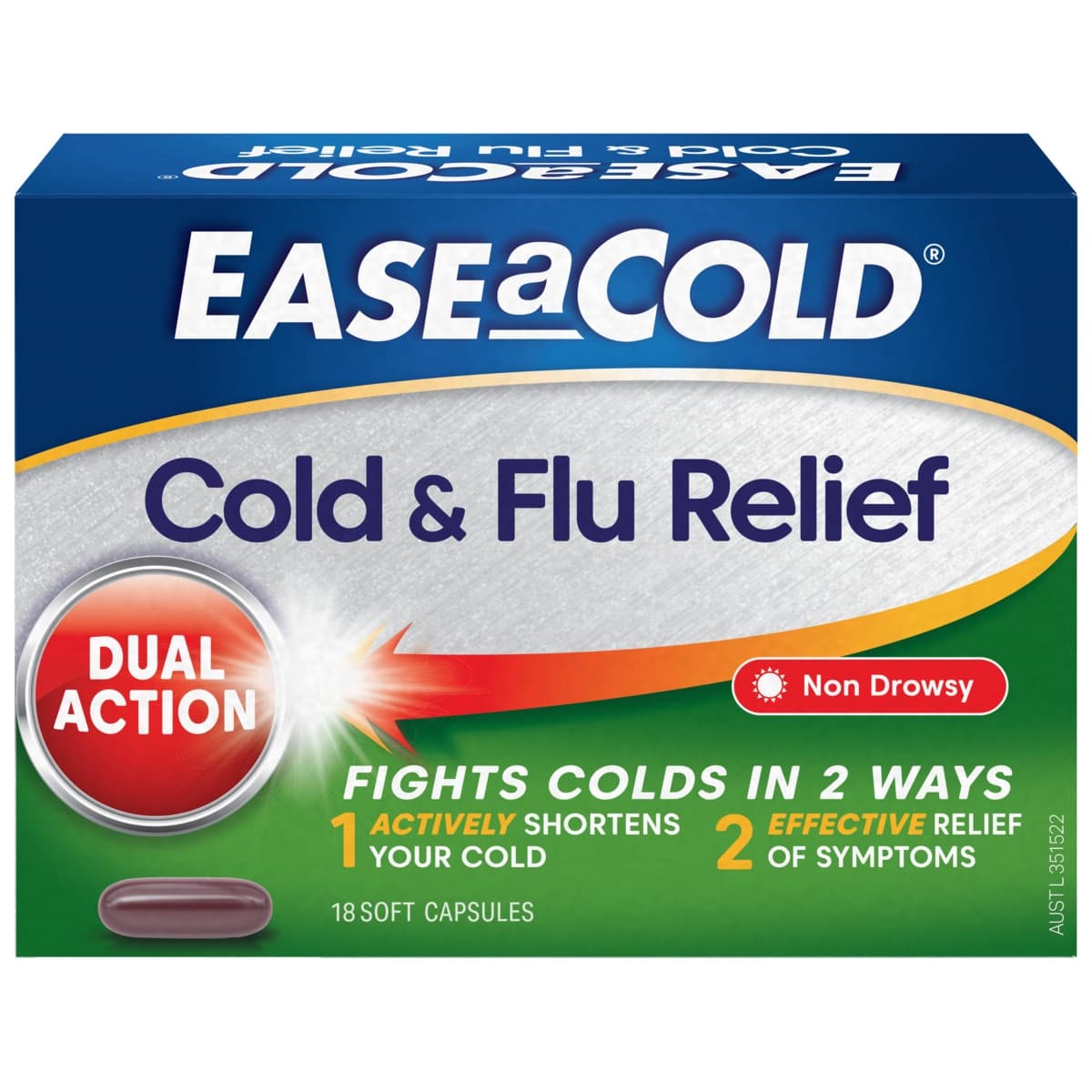 Thumbnail Ease a Cold Cold & Flu Relief 18 Capsules