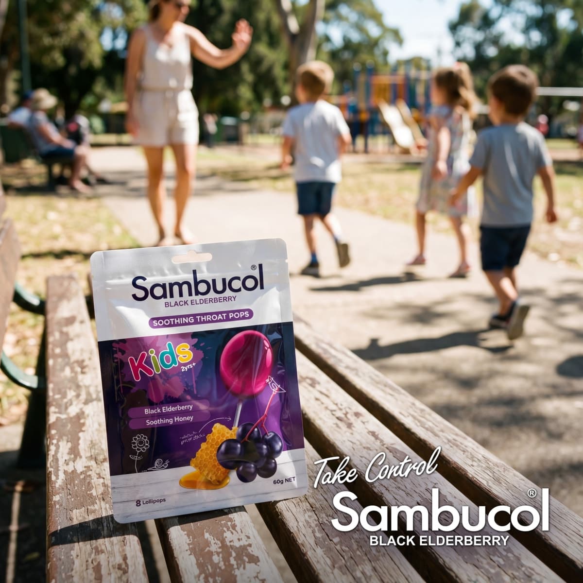 Thumbnail Sambucol Kids Soothing Throat Pops 8 Pack
