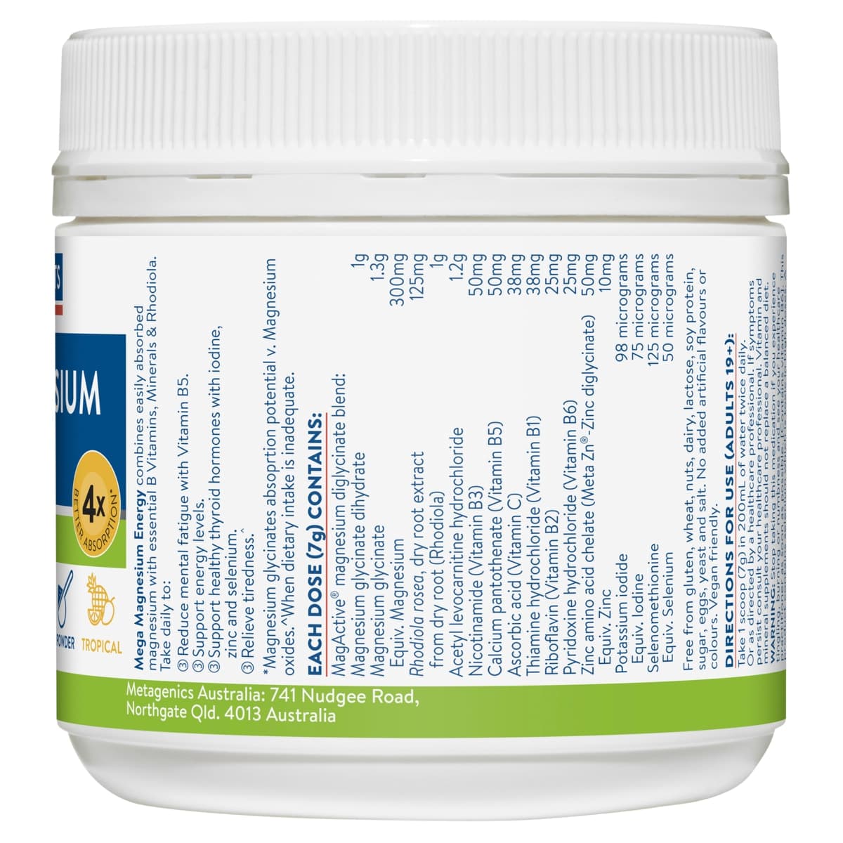 Thumbnail Ethical Nutrients Mega Magnesium Energy 140g