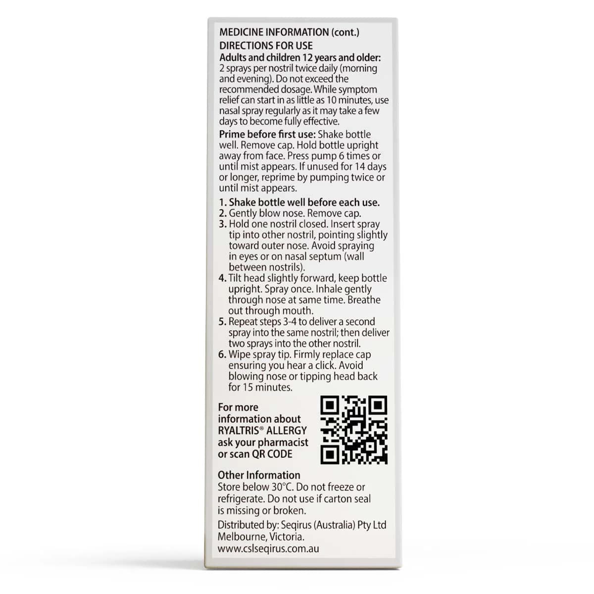 Thumbnail Ryaltris Allergy Nasal Spray 120 Metered Sprays