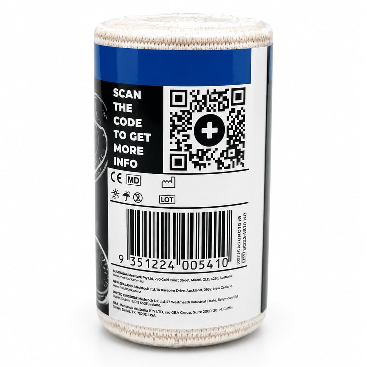 Thumbnail Medstock TraumaFix Snake Bite Compression Bandage 10cm x 10.5m 1 Roll