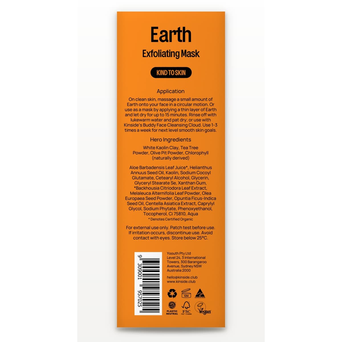 Thumbnail Kinside Earth Exfoliating Clay Mask 50ml