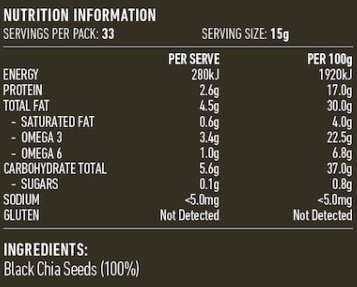 Thumbnail Lotus Black Chia Seeds 500g