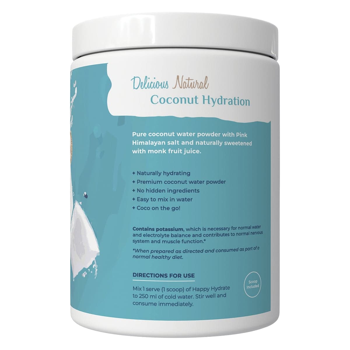Thumbnail Happy Bum Happy Hydrate Powder Coconut 175g