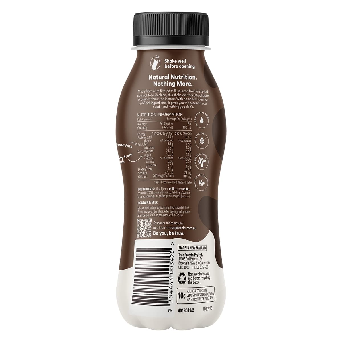 Thumbnail True Protein All Natural Protein Shake Rich Chocolate 375mL