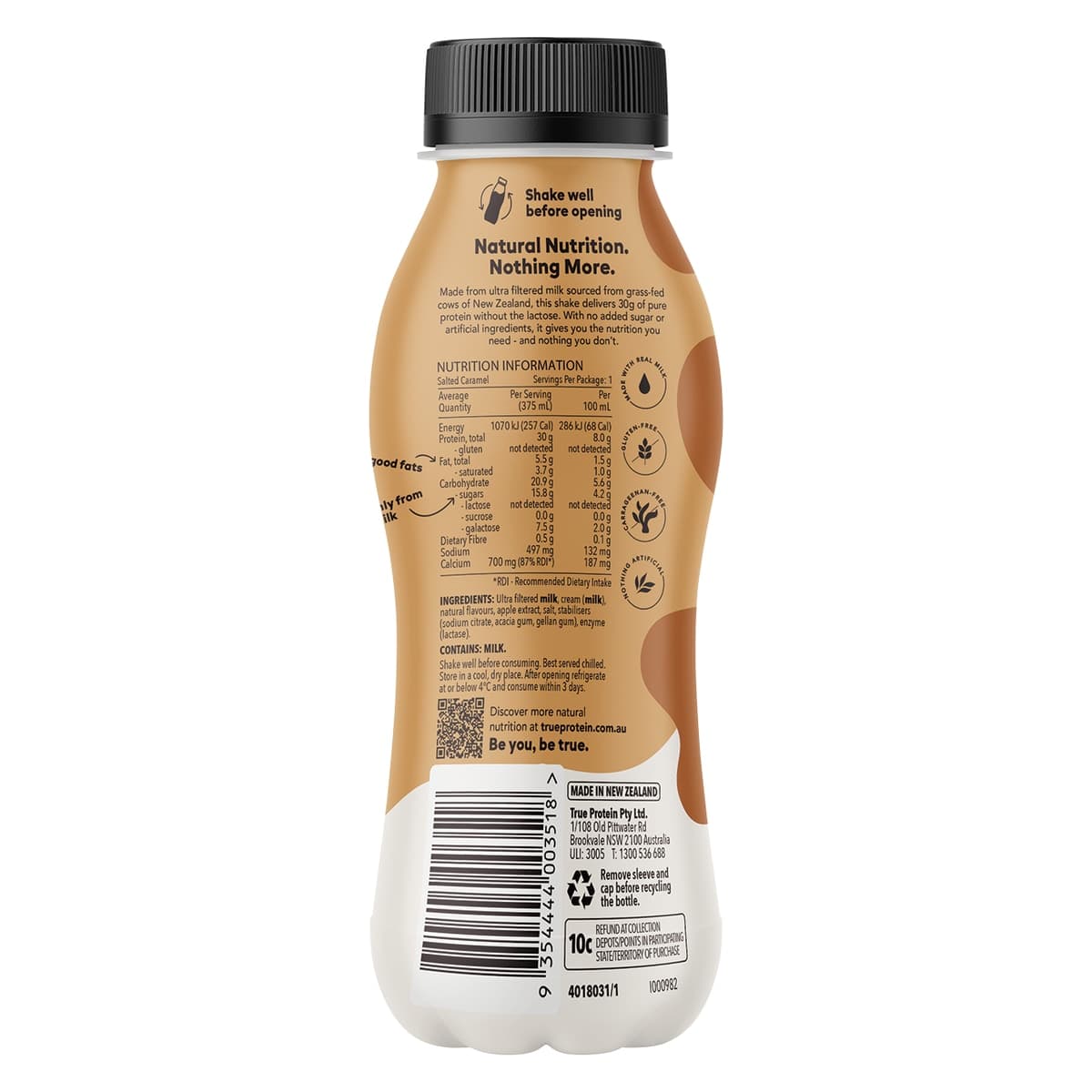 Thumbnail True Protein All Natural Protein Shake Salted Caramel 375mL